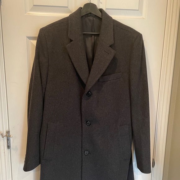 🔥 Like New! Saks Fifth Avenue Men’s Wool Coat - Picture 1 of 14